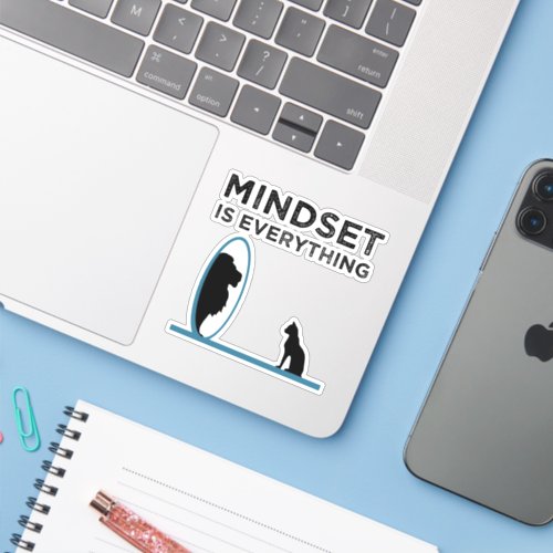 Mindset Is Everything Motivational Quote Sticker