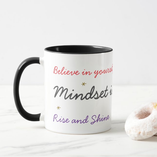 Mindset is everything mug (With Donut)