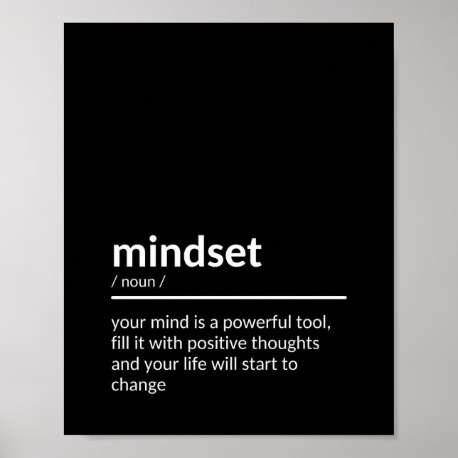 Mindset Quote Poster (Front)