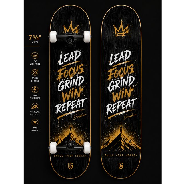 Mindset Skateboard Deck Design | Motivational Wall (Creator Uploaded)