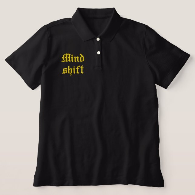 mindshift embroidered polo shirt (Design Front)