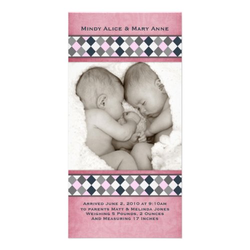 Mindy Mary Birth Annoucement Photo Cards