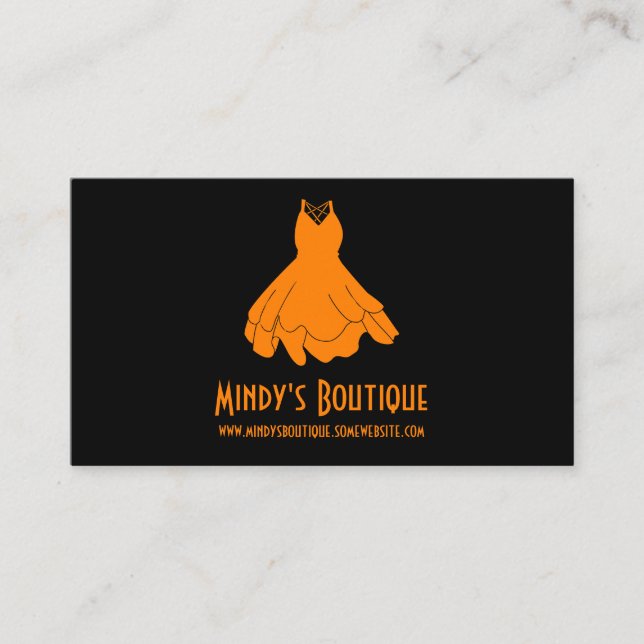 Mindy's Boutique Business Card (Front)