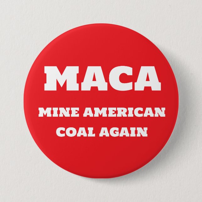 Mine American Coal Again Button (Front)