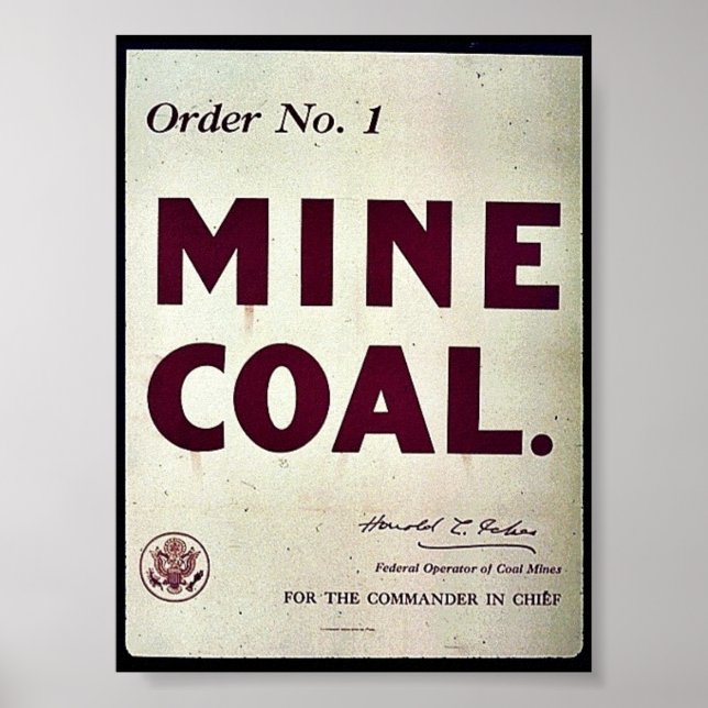 Mine Coal Poster (Front)