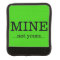 MINE not yours Neon Green Luggage Handle Wrap