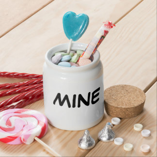 "Mine" Phrase Candy Jar