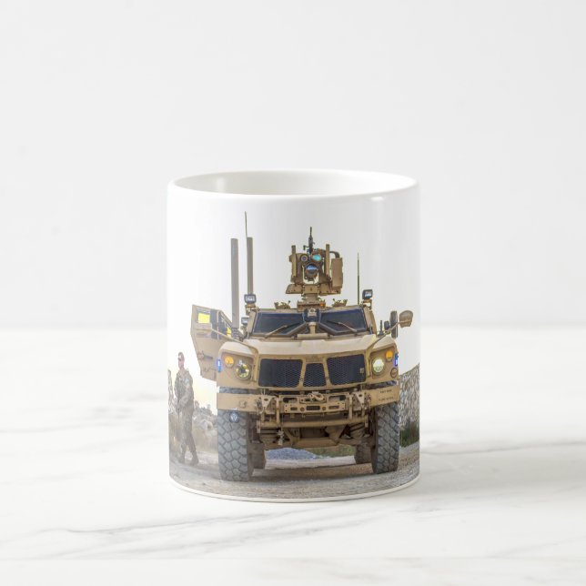 MINE-RESISTANT AMBUSH PROTECTED VEHICLE COFFEE MUG (Center)