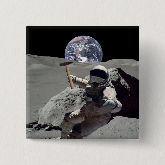 Mine The Moon Button (Front)