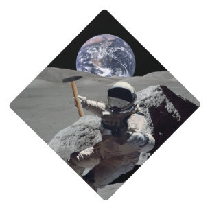 Mine The Moon Graduation Cap Topper