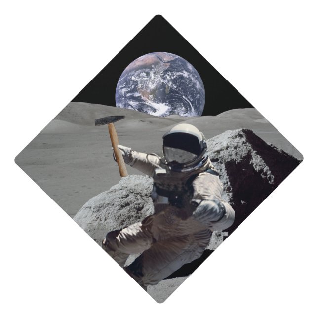 Mine The Moon Graduation Cap Topper (Front)