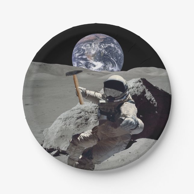 Mine The Moon Paper Plates (Front)