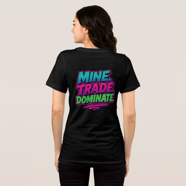 Mine Trade Dominate Bella+Canvas Women's Tri-blend Shirt (Back Full)