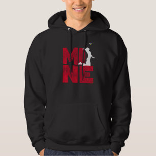 Mine Volleyball Player Team Girl Daughter College Hoodie