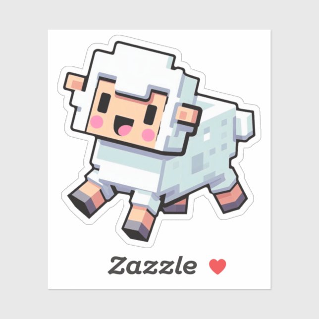Minecraft, Cute Sheep, Minecrafter, Chibi Stickers (Sheet)