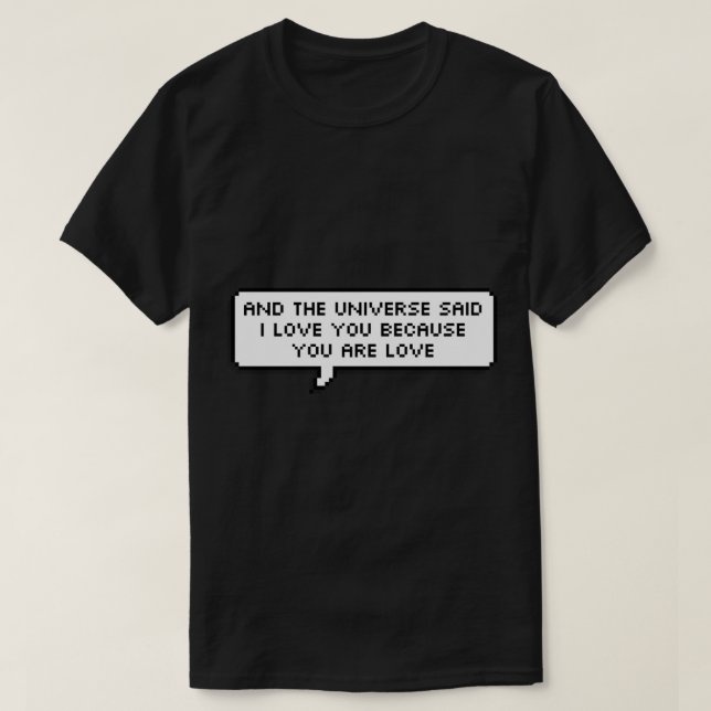 minecraft end poem T-Shirt (Design Front)