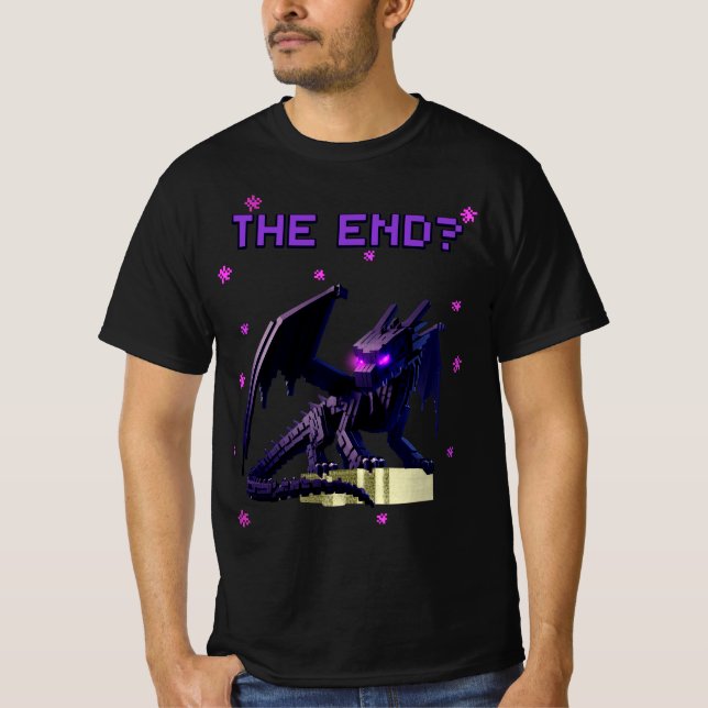 Minecraft Ender Dragon, Game Boss, The End? Cool T-Shirt (Front)