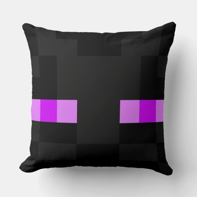 Minecraft enderman throw pillow (Front)