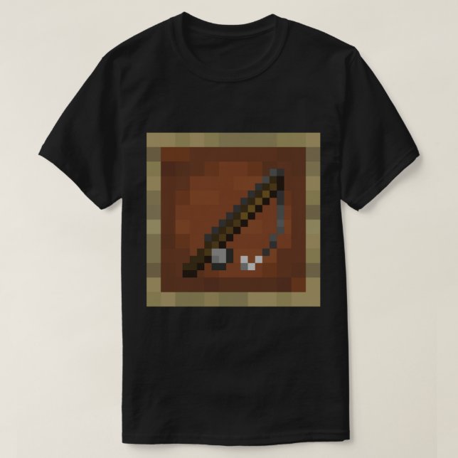 Minecraft Item Fishing Rod  T-Shirt (Design Front)