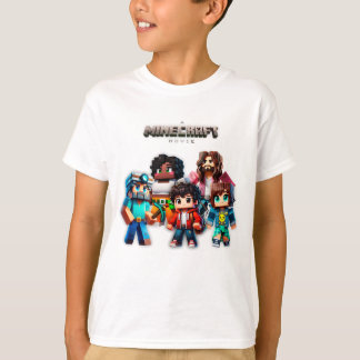 Minecraft Movie, All Characters, Steve, Cool T-Shirt
