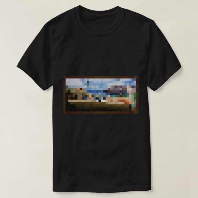 Minecraft Painting The Pool  T-Shirt (Design Front)
