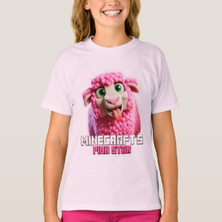 Minecraft Pink Sheep, Minecrafter, Cute, Funny T-Shirt