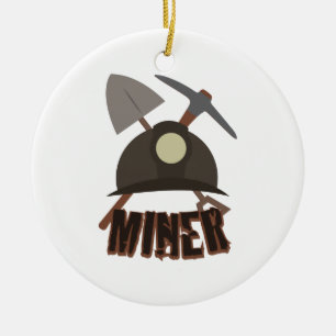 Miner Equipment Ceramic Ornament