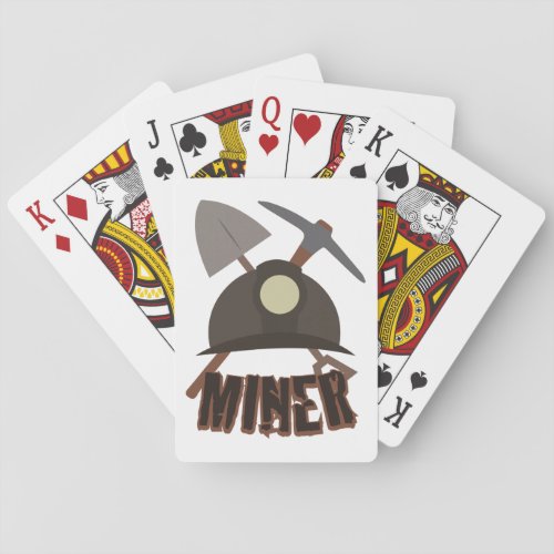 Miner Equipment Playing Cards