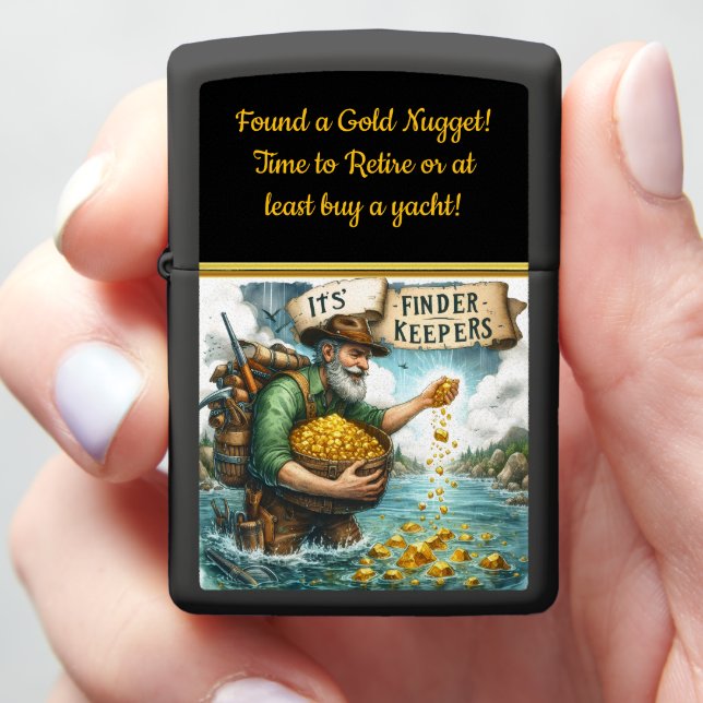 Miner finds treasure by the river zippo lighter (In Hand)