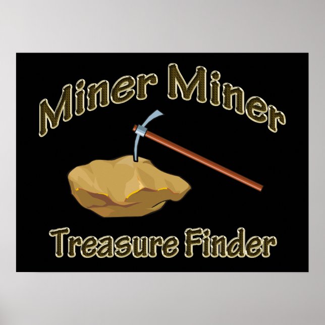 Miner Miner Treasure FInder Poster (Front)