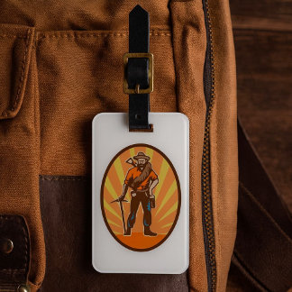 Miner Prospector Luggage Tag