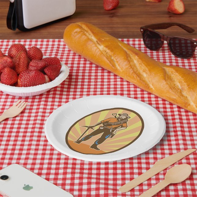 Miner Prospector Paper Plates (Creator Uploaded)