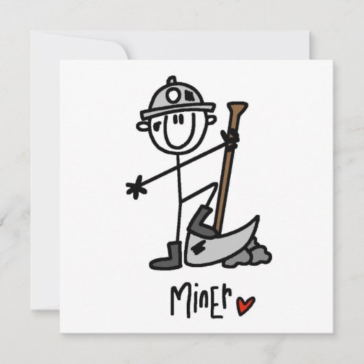 Miner Stick Figure (Front)