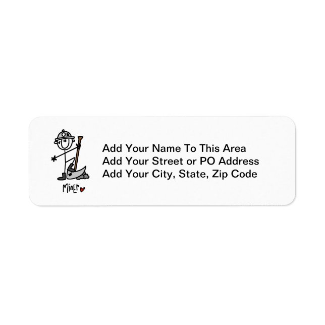 Miner Stick Figure Label (Front)