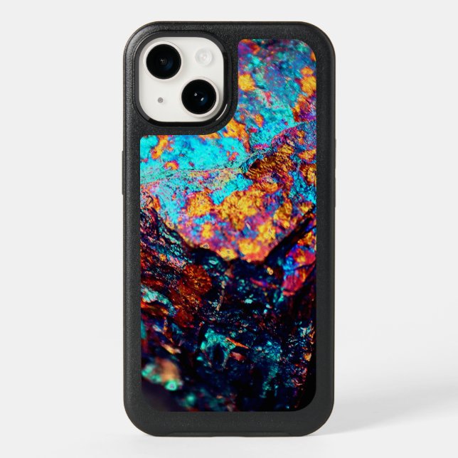 Mineral chalcopyrite stone crystal OtterB Otterbox iPhone Case (Back)
