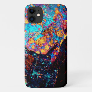 Mineral chalcopyrite stone crystal stone black  iPhone 11 case