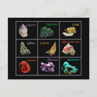 Mineral Collection Postcard