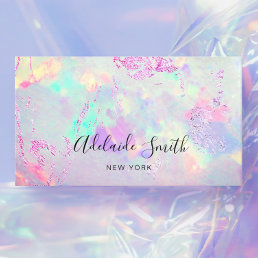mineral gemstone opal photo business card