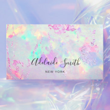 Mineral Gemstone Opal Photo Business Card by holyart at Zazzle