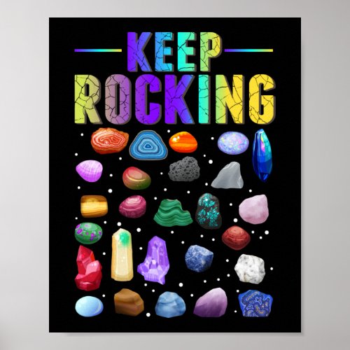 Mineral Rock Collecting Geologist Geology Poster
