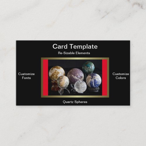 Mineral Spheres _ Balls of Gemstones Business Card