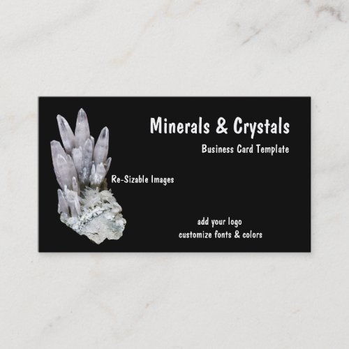 Minerals and Quartz Crystals Business Card