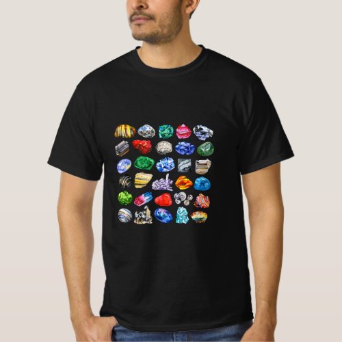 Minerals Gems and Crystals Rock Collecting  T_Shirt