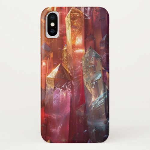 Minerals Gems Healing Crystals iPhone X Case