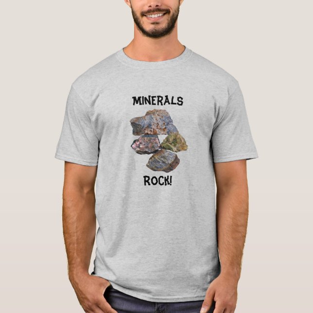Minerals Rock Collectors Funny  T-Shirt (Front)