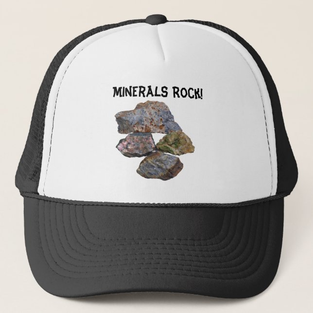 Minerals Rock Collectors Funny  Trucker Hat (Front)