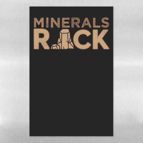 Minerals Rock Geologist Rockhounding Rockhound Magnetic Dry Erase Sheet