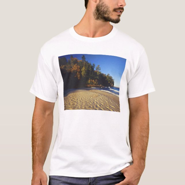 Miners Beach at Pictured Rocks National T-Shirt (Front)