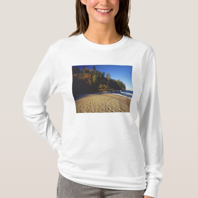 Miners Beach at Pictured Rocks National T-Shirt (Front)