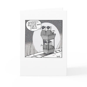 Miners blank greeting card